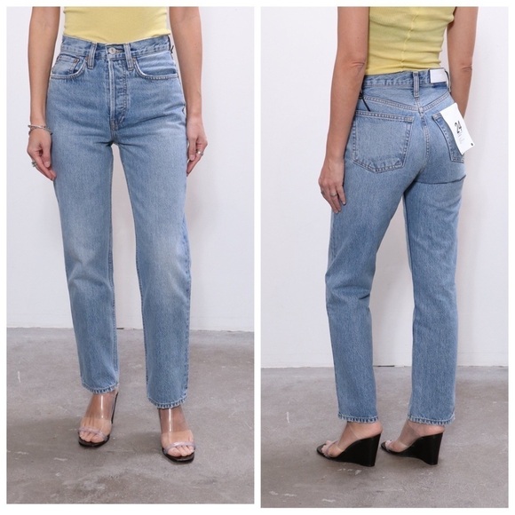 RE/DONE 70S HIGH  RISE STOVE PIPE STRAIGHT LEG JEANS 28 - Picture 11 of 11